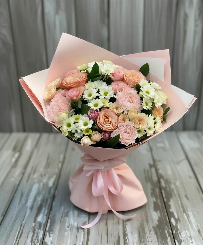 Букет цветов из: Гвоздики, Розы и Хризантемы в Садовом Республики Калмыкия