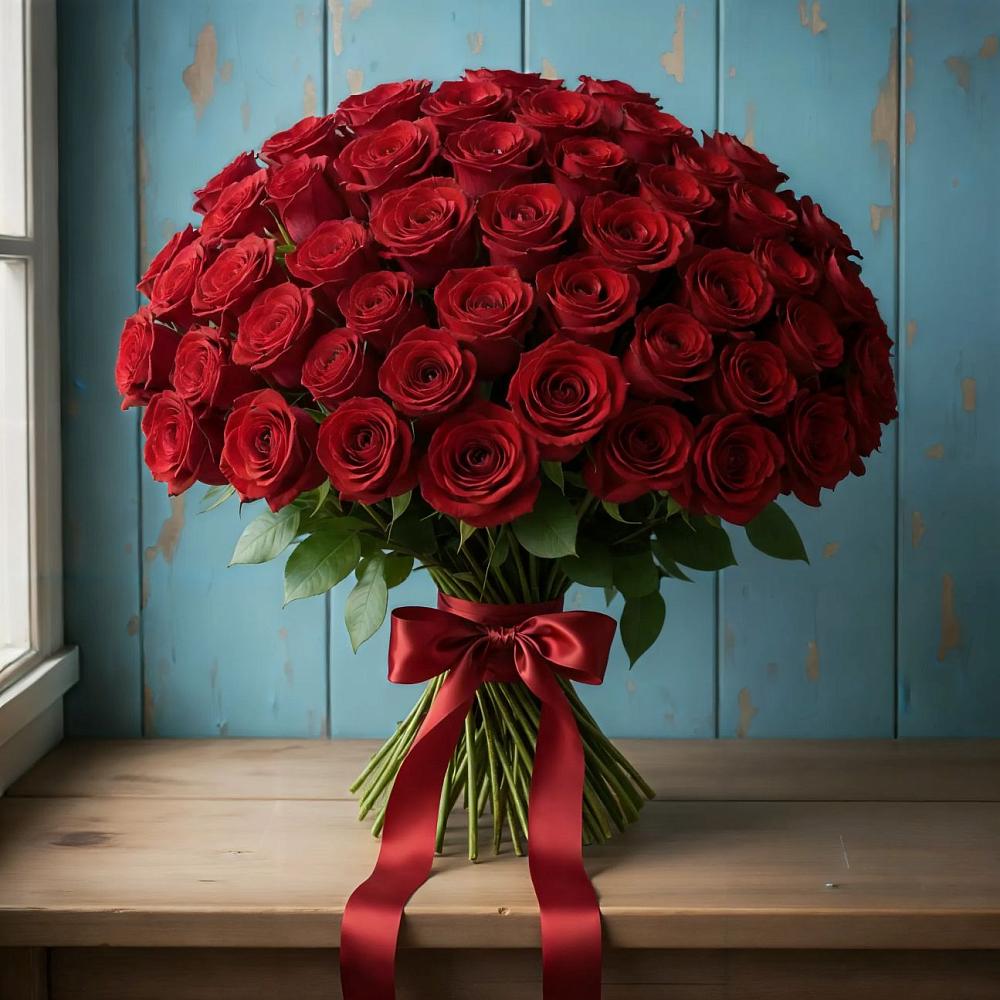 Букет Красные розы Блэк Меджик в Садовом Республики Калмыкия