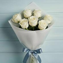 Букет 7 Белых роз Эдлесс Лав #REPLACE_PRED# Садовом Республики Калмыкия