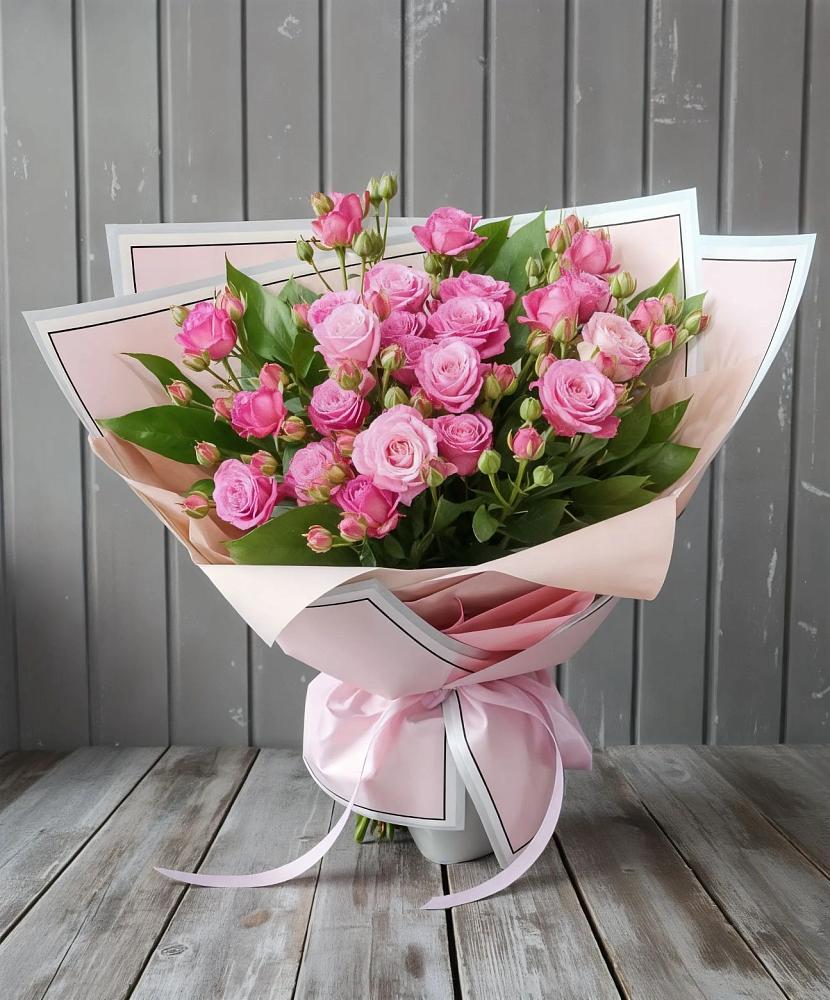 Букет Розовый кустик в Садовом Республики Калмыкия