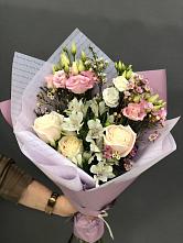 Букет цветов из:  Альстромерии, Розы и Лизиантусы #REPLACE_PRED# Садовом Республики Калмыкия