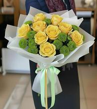 Букет цветов из:  Хризантемы и Розы в Садовом Республики Калмыкия