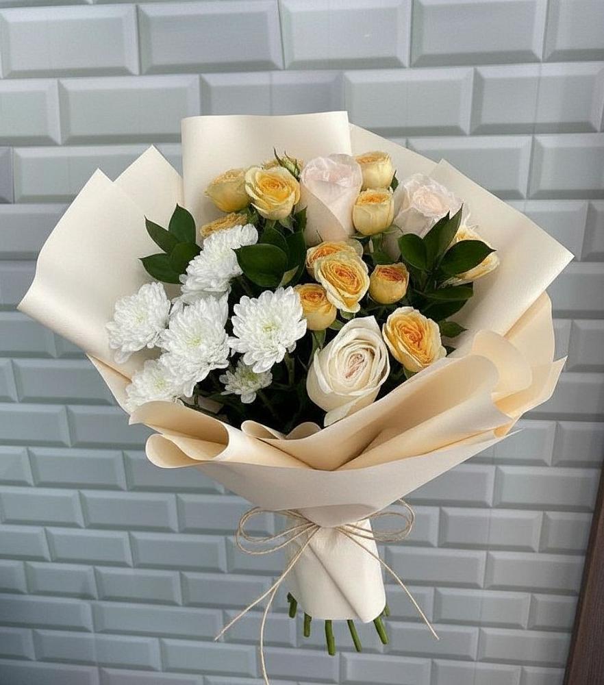 Букет цветов из: Розы и Хризантемы в Садовом Республики Калмыкия