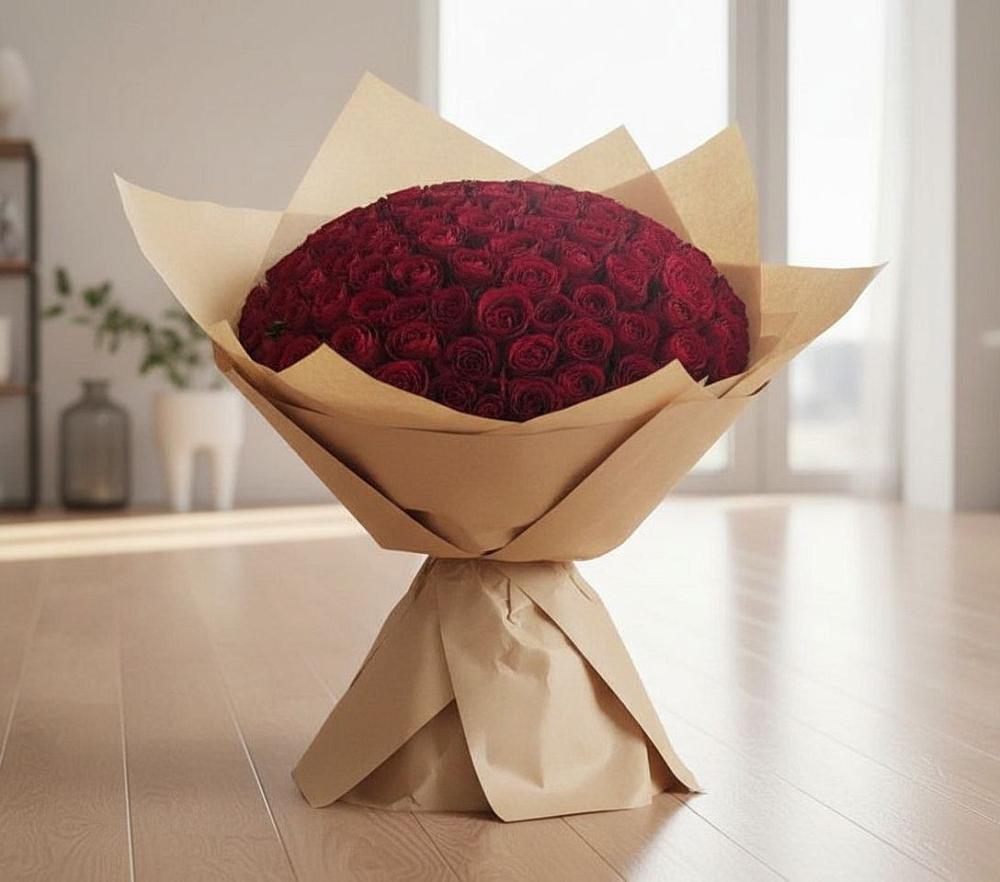 Букет 101 Красная роза в Садовом Республики Калмыкия