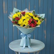 Букет цветов из:  Альстромерии и Хризантемы в Садовом Республики Калмыкия