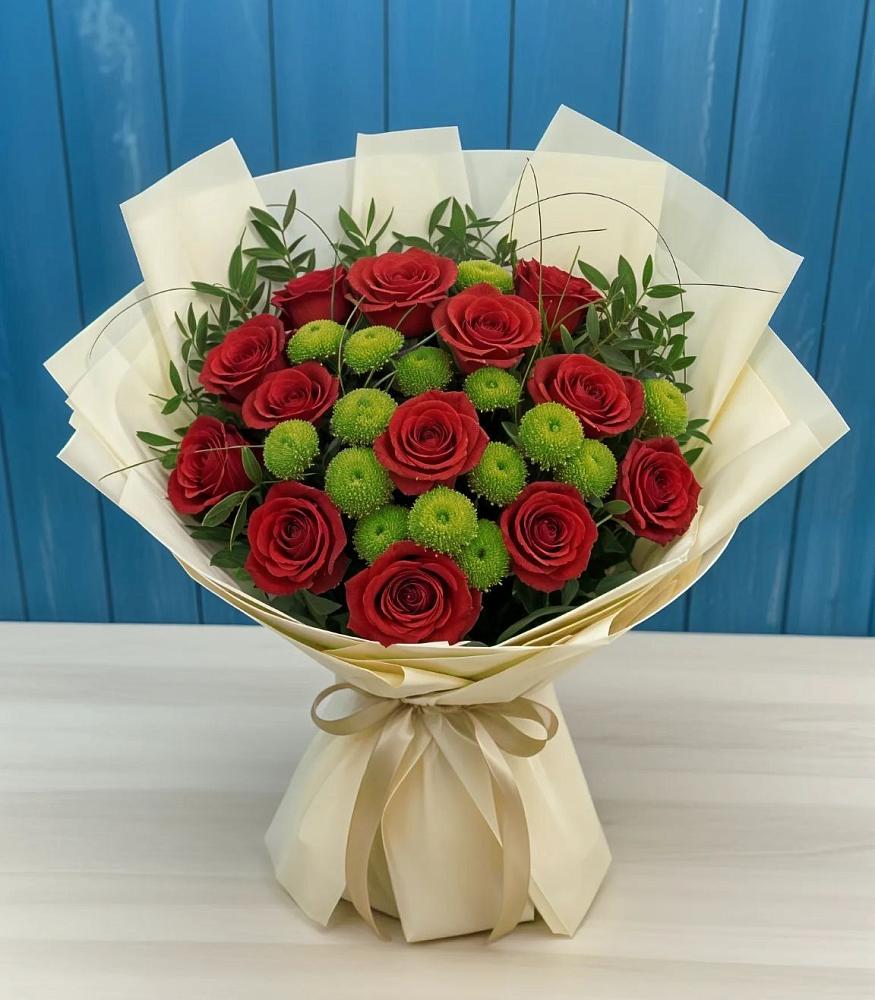 Букет цветов из: Розы и Хризантемы в Садовом Республики Калмыкия